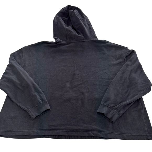 Nike Hoodie Womens XX Large Black Silver Icon Clash Funnel‎ Neck Pullover - Picture 2 of 8